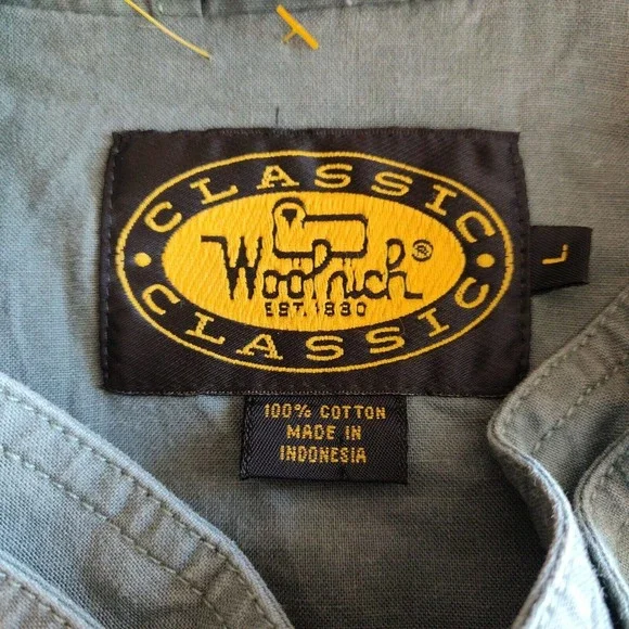 Woolrich Classic Men's Utility Vest Full Zip Size Large Fishing Pockets Green - Picture 6 of 6